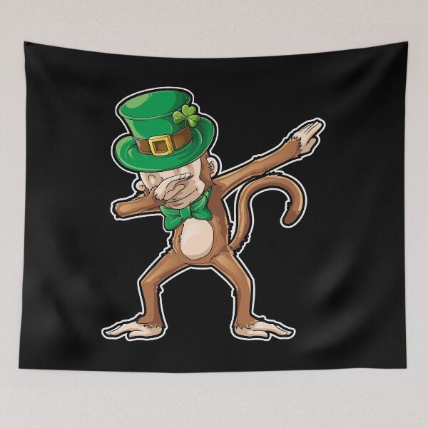 Item preview, Dabbing Monkey Leprechaun St Patricks Day T Shirt For Boys Girls Kids Men Women designed and sold by LiqueGifts.