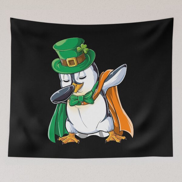 Item preview, Dabbing Penguin Leprechaun St Patricks Day T Shirt For Boys Girls Kids Men Women designed and sold by LiqueGifts.