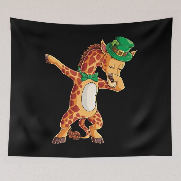 Item preview, Dabbing Giraffe Leprechaun St Patricks Day T Shirt For Boys Girls Kids Men Women designed and sold by LiqueGifts.