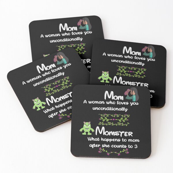 Item preview, Mom A Woman Who Loves You Unconditionally/ Momster What Happens To Mom After She Counts To 3 designed and sold by RivalUnchanined.