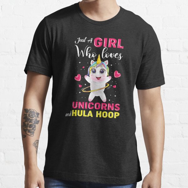 Hulacorn Funny Unicorn Hula Hooping Hooper Short-sleeve Unisex T