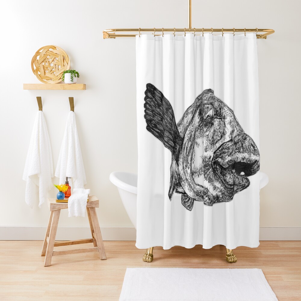 Buddy the Blue Groper Shower Curtain