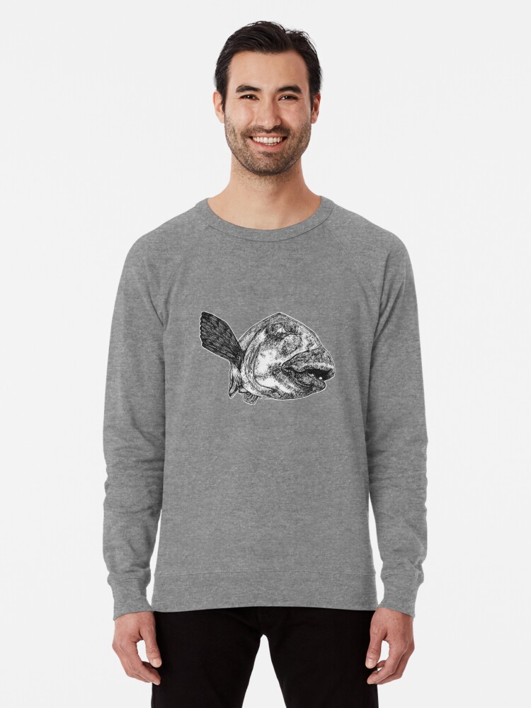 Alternate view of Buddy the Blue Groper Lightweight Sweatshirt