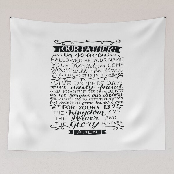 Item preview, Lords Prayer Luke 11:2 Matthew 6:9 Our Father In Heaven Hallowed Be Your Name designed and sold by ProjectX23.