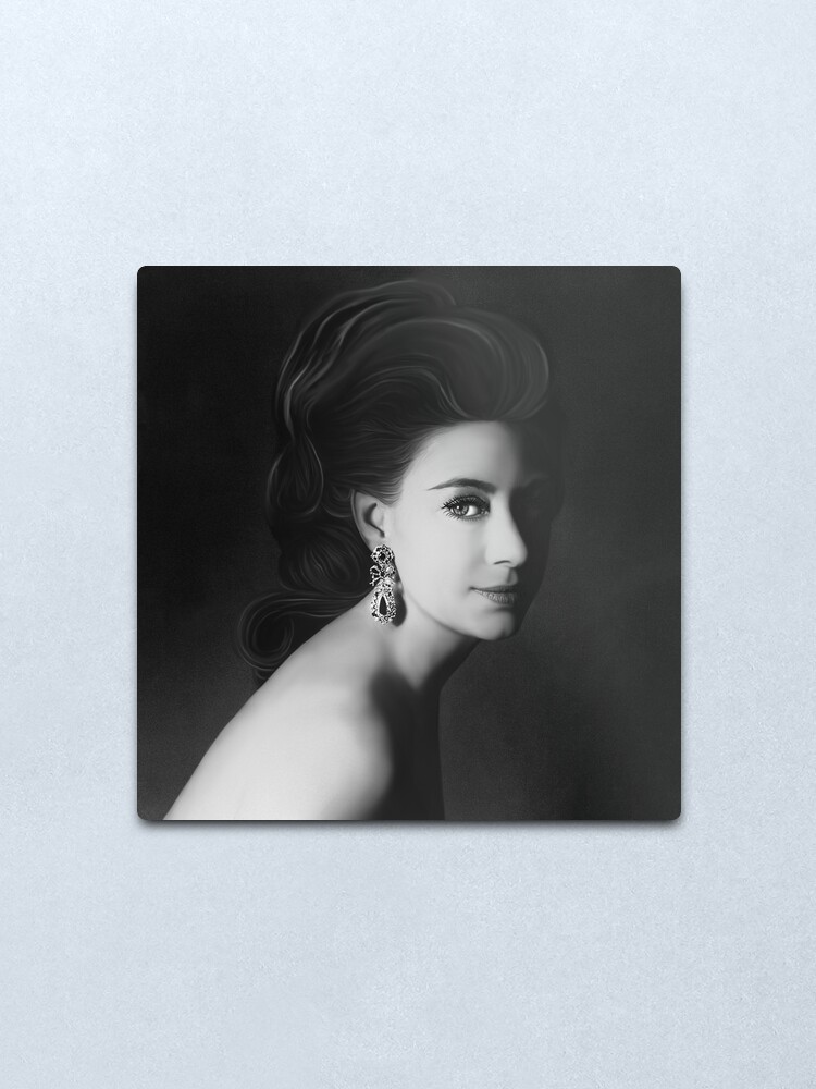 Alternate view of PRINCESS MARGARET Metal Print