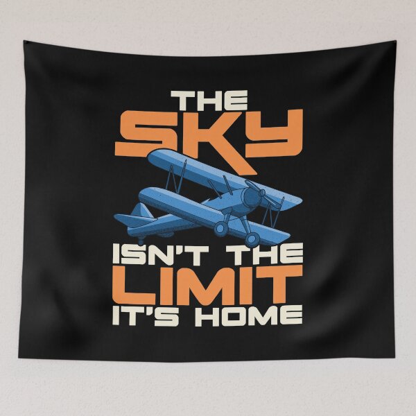 Item preview, The Sky Isn't The Limit It's Home Funny Pilot Pun designed and sold by perfectpresents.