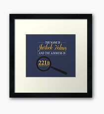 221B Baker Street Framed Print