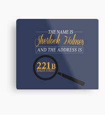 221B Baker Street Metal Print