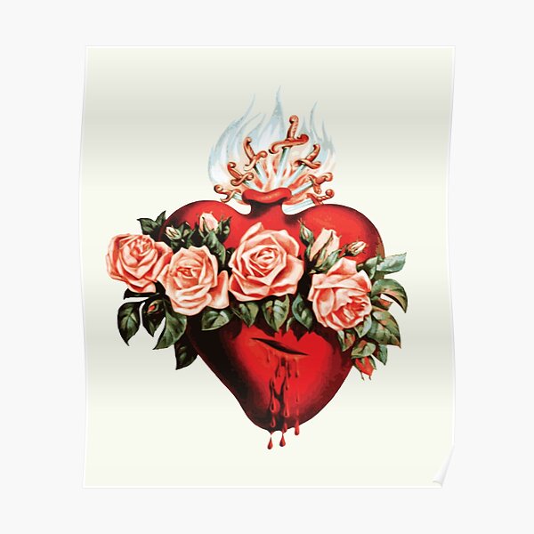 Immaculate Heart of Mary Vintage Poster