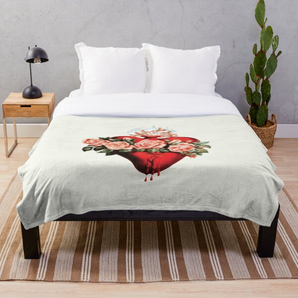 Immaculate Heart of Mary Vintage Throw Blanket