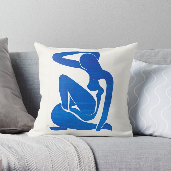 Blue Nude (I) - Henri Matisse (1952) Throw Pillow