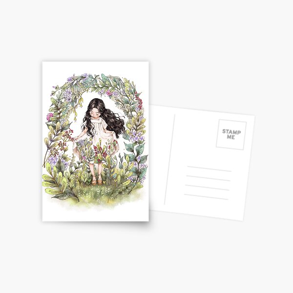 Colored with Forest Postcard