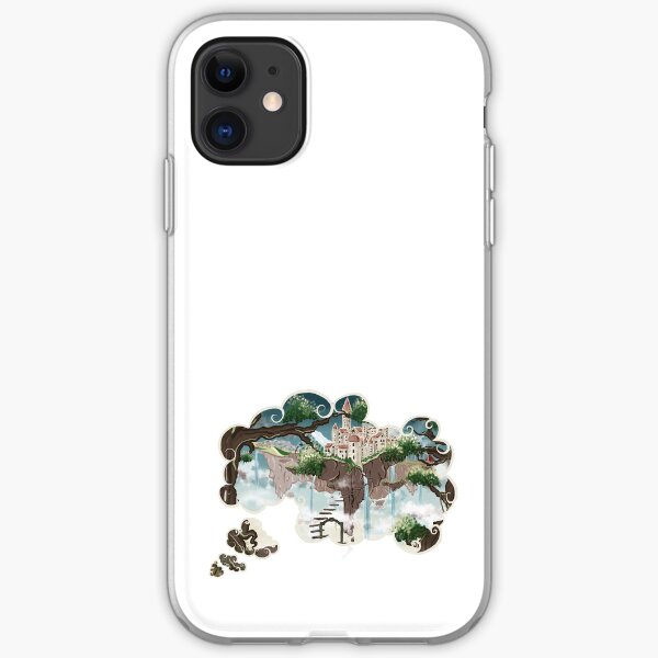 Monde imaginaire 'Les îles flottantes' Coque souple iPhone