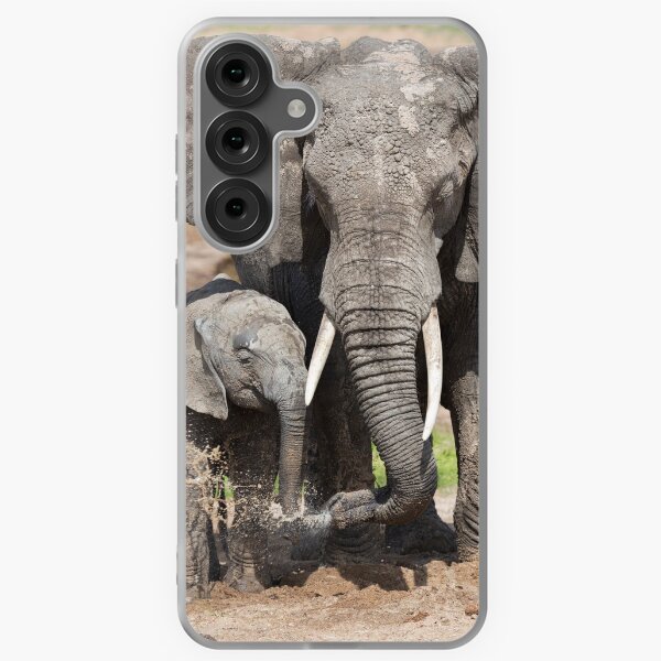 Elephant Mother and Calf Samsung Galaxy Soft Case