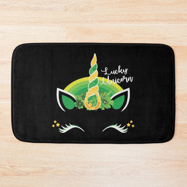 Item preview, Lucky Unicorn Face Shamrock St Patrick's Day For Girls designed and sold by WanitaDesign.