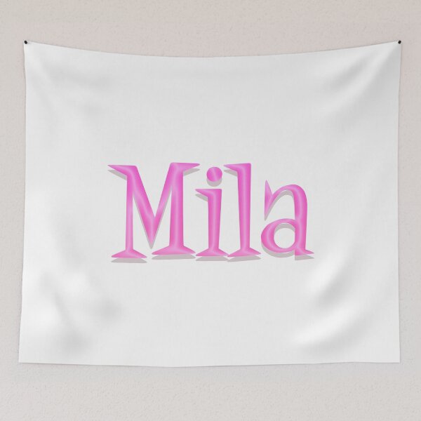 Item preview, Girl Name Mila in Cartoon Style designed and sold by Space-Bug.