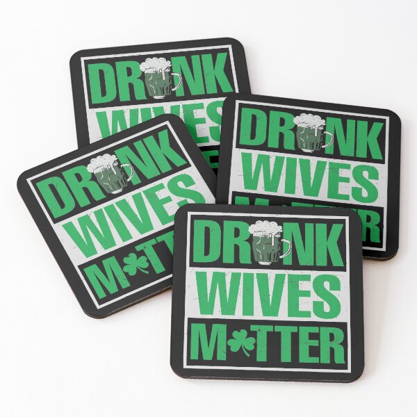 Item preview, St Patrick's Day Drunk Wives Matter Lucky designed and sold by IceNiceIce.