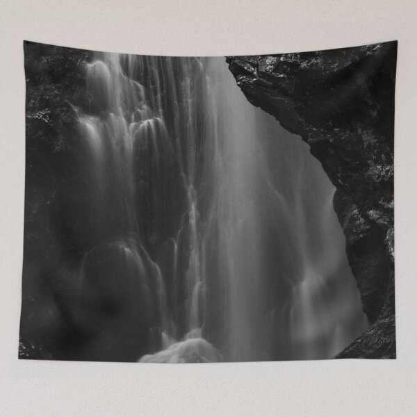 Item preview, Black and white waterfall long exposure designed and sold by Patrik Lovrin.