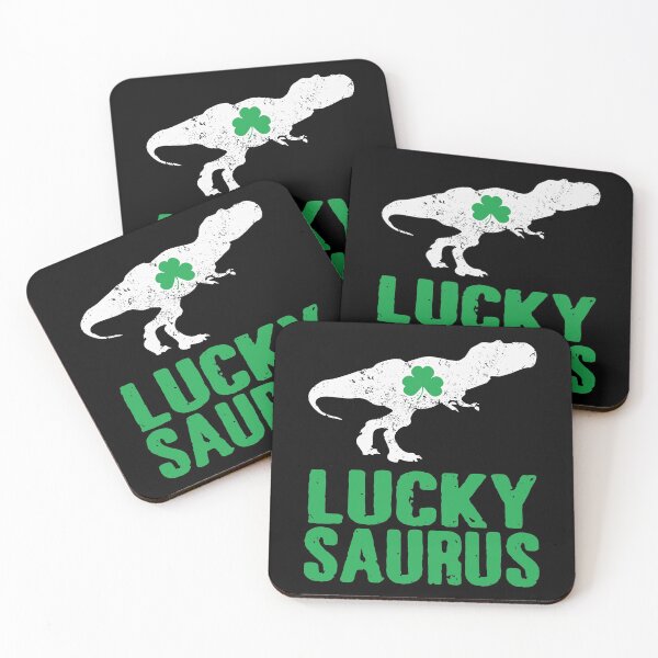 Item preview, Luckysaurus Dinosaur Shamrock Patricks Day T Rex designed and sold by WanitaDesign.