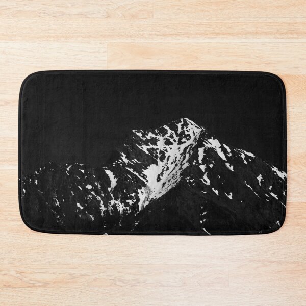 Item preview, Minimalistic black and white snow covered mountain designed and sold by Patrik Lovrin.