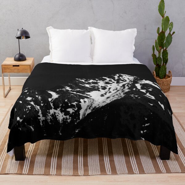 Item preview, Minimalistic black and white snow covered mountain designed and sold by Patrik Lovrin.