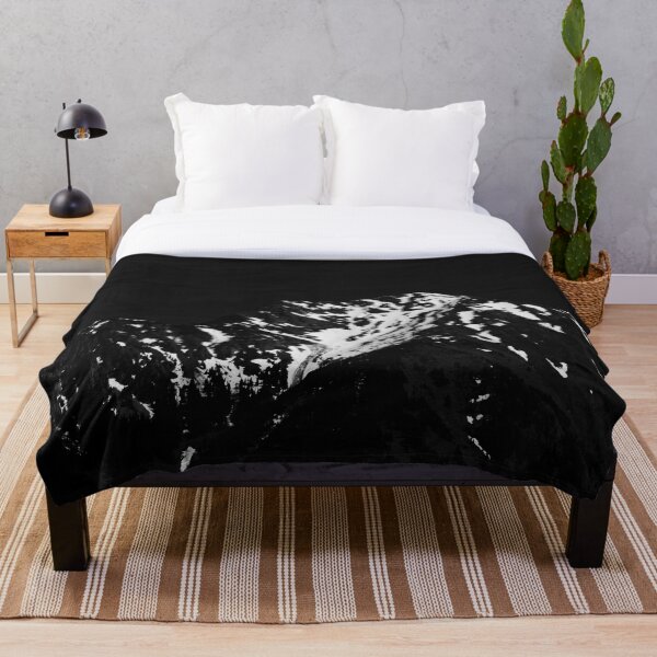 Item preview, Minimalistic black and white snow covered mountain designed and sold by Patrik Lovrin.