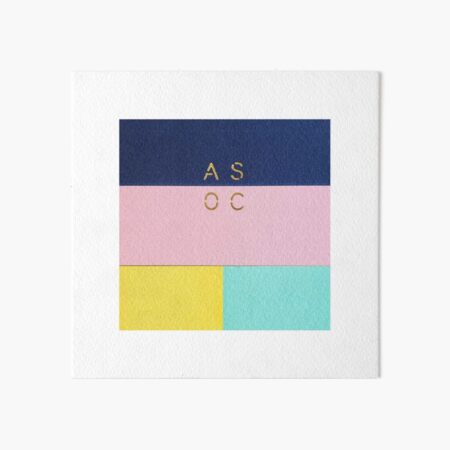 Colorful blocks Art Board Print