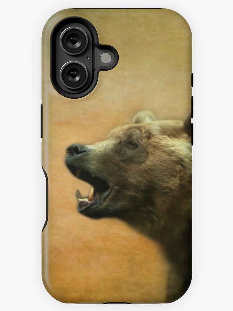 Thumbnail 1 of 4, iPhone Case, The Call of the Bear - iPhone Case designed and sold by steppeland.