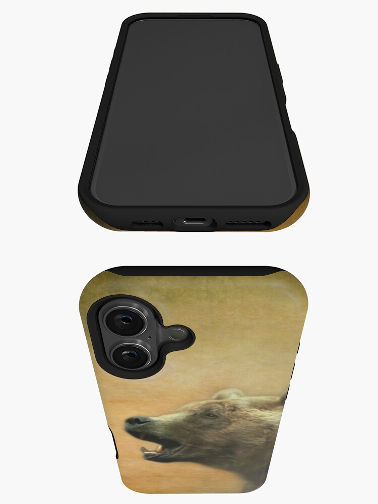Thumbnail 3 of 4, iPhone Case, The Call of the Bear - iPhone Case designed and sold by steppeland.