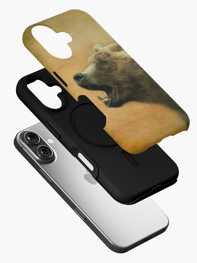 Thumbnail 2 of 4, iPhone Case, The Call of the Bear - iPhone Case designed and sold by steppeland.