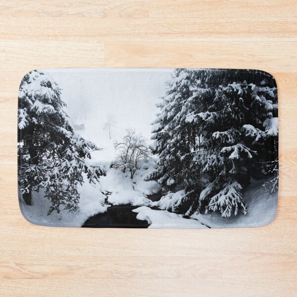 Item preview, Snowy pond and trees disappearing in fog designed and sold by Patrik Lovrin.