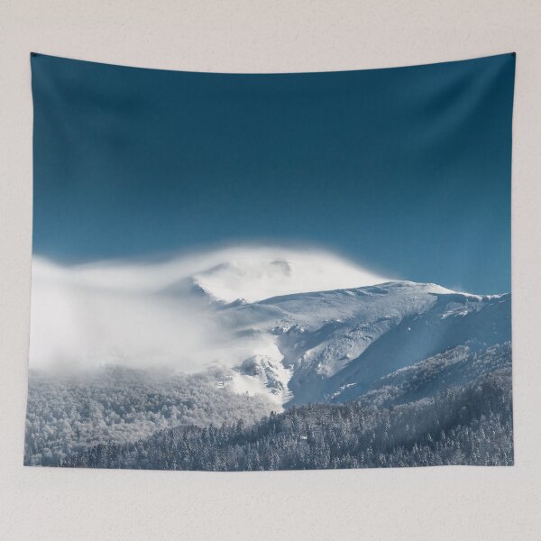 Item preview, Misty clouds over snowy mountain Snežnik, Slovenia designed and sold by Patrik Lovrin.