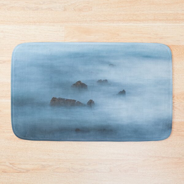 Item preview, Misty blue long exposure of rocks in sea designed and sold by Patrik Lovrin.