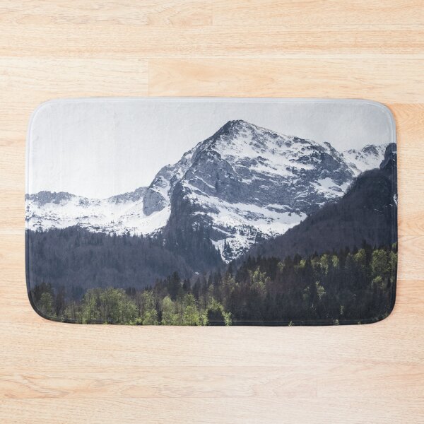 Item preview, Winter and Spring - green trees and snowy mountains designed and sold by Patrik Lovrin.