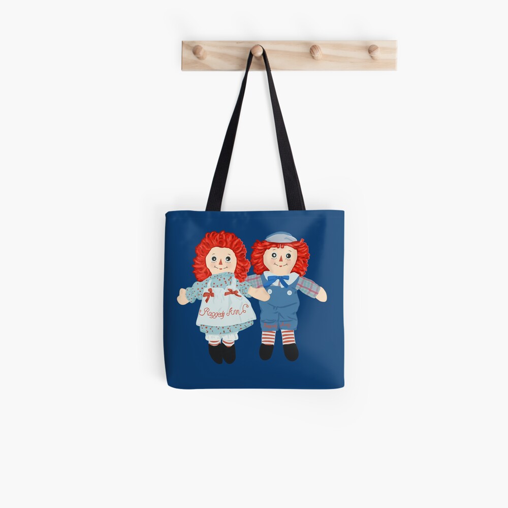 Raggedy Ann and Raggedy Andy the vintage dolls Tote Bag