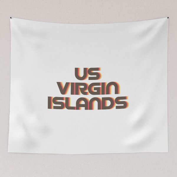 Item preview, US Virgin Islands Retro designed and sold by designkitsch.