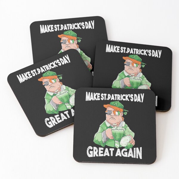 Item preview, Make St Patrick's Day Great Again Trump Irish Beer Drinking designed and sold by WanitaDesign.