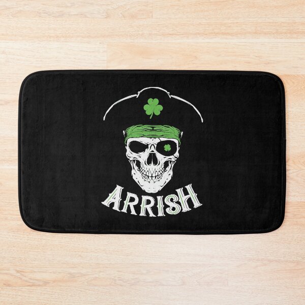 Item preview, St Patrick's Day Pirate Irish Treasure Skull designed and sold by BallonFlyToSky.