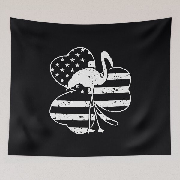 Item preview, St Patricks Day Flamingo Usa Flag Irish Shamrock designed and sold by IceNiceIce.