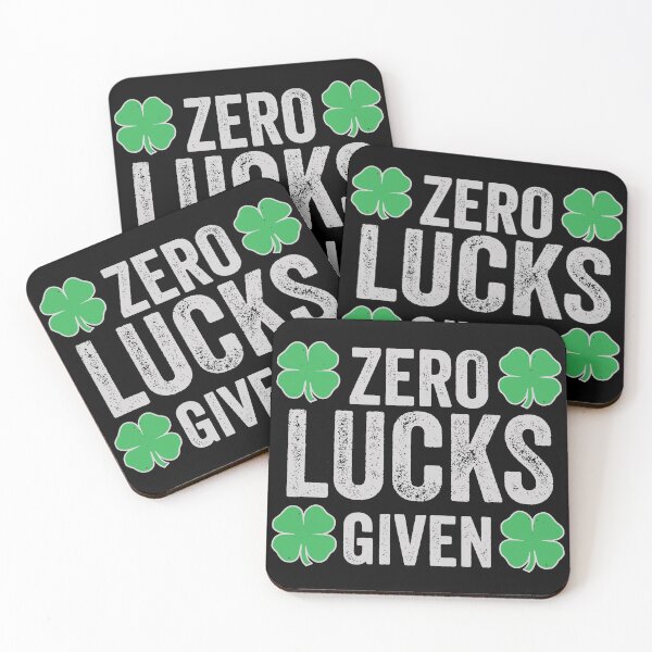 Item preview, St Patrick's Day Shamrocks Zero Lucks Given designed and sold by BallonFlyToSky.