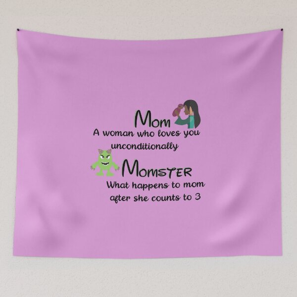 Item preview, Mom A Woman Who Loves You Unconditionally/ Momster What Happens To Mom After She Counts To 3 designed and sold by RivalUnchanined.