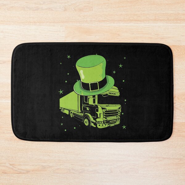 Item preview, St Patricks Day Garbage Truck Shamrock designed and sold by IceNiceIce.