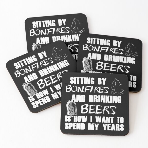 Item preview, St Patrick's Day Sitting Bonfires Drinking Beers designed and sold by BallonFlyToSky.