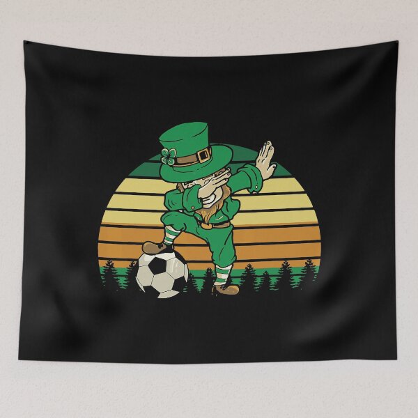 Item preview, St Patrick's Day Soccer St Pattys Dabbing Leprechaun designed and sold by BallonFlyToSky.