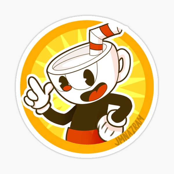 Cuphead Pegatina