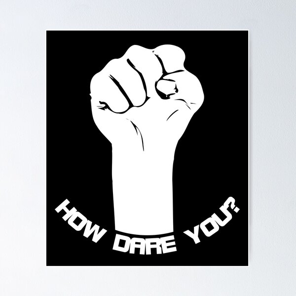Item preview, Fist raised to say how dare you designed and sold by NerdySherds.