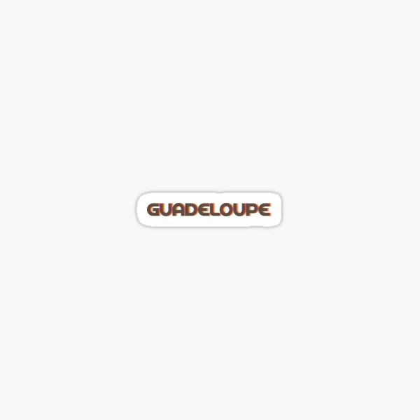 Guadeloupe Retro Sticker