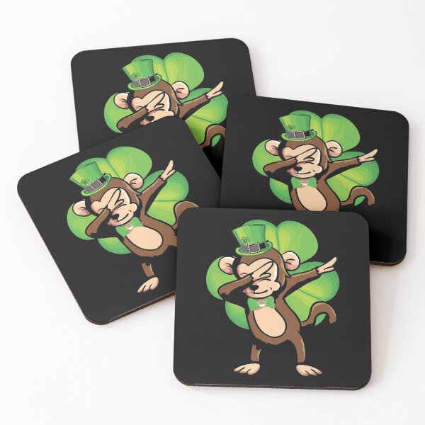 Item preview, Monkey Dabbing St Patricks Day Leprechaun Sasquatch designed and sold by WanitaDesign.