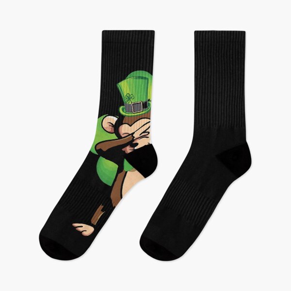 Item preview, Monkey Dabbing St Patricks Day Leprechaun Sasquatch designed and sold by WanitaDesign.