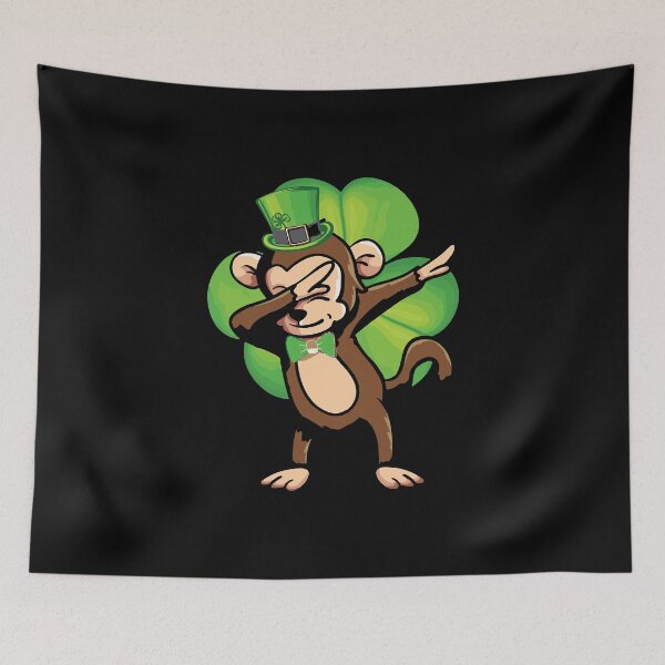 Item preview, Monkey Dabbing St Patricks Day Leprechaun Sasquatch designed and sold by WanitaDesign.